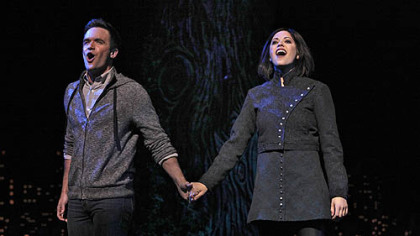 Brian Justin Crum (Lucas Beineke) & Cortney Wolfson (Wednesday).