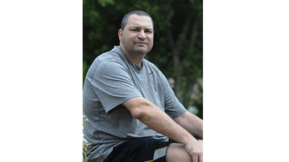 Chris Bauer, 45, has chronic gout in his elbows, hands, knees and feet.