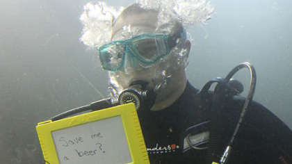 Mike Stephan in the shark tank.