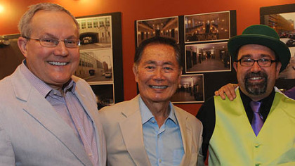 Brad Altman, George Takei and Joe Wos.