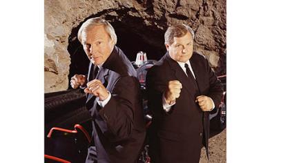 Burt Ward, right, has fond memories of his 1960s "Batman" co-star Adam West, seen at left.
