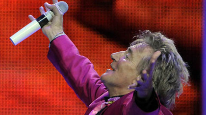 Rod Stewart performs at Consol Energy Center as part of the Heart & Soul Tour with Stevie Nicks.