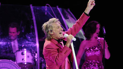 Rod Stewart performs at Consol Energy Center as part of the Heart & Soul Tour with Stevie Nicks.