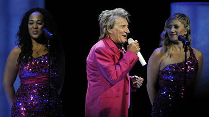 Rod Stewart performs at Consol Energy Center as part of the Heart & Soul Tour with Stevie Nicks.