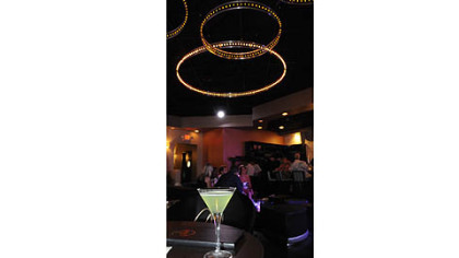 A drink in  Perle in Market Square, a new night club that has champagne on tap.