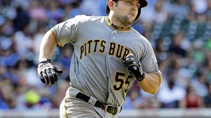 Pirates catcher Michael McKenry rounds the bases after hitting a three-run home run Wednesday against the Chicago Cubs in the eighth inning.