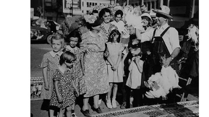 A 1940 scene from the market at its North Side location.