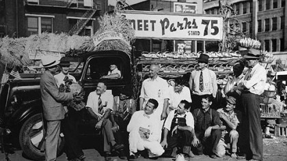The Original Farmers Market was located on the North Side in the 1940s.