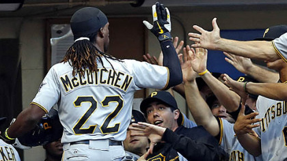 Andrew McCutchen was player of the month for a second time in July.