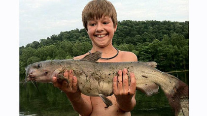 Tanner Dillon of Bentleyville caught this 31-incher in the Monongahela River near Brownsville July 5.