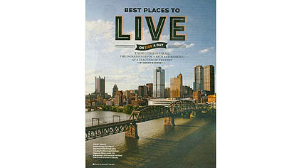 Pittsburgh ranked first on the "Best Cities for Successful Aging" index.
