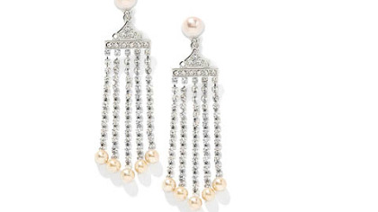 From HSN's Jewelry of Legends Collection, inspired by Marilyn Monroe, crystal cascade earrings ($59.95).