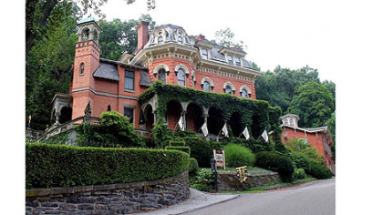 The historic Harry Packer Mansion in Jim Thorpe, Pa.