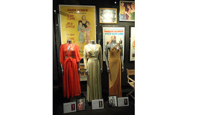 Marilyn's dresses on display at the Hollywood Museum.