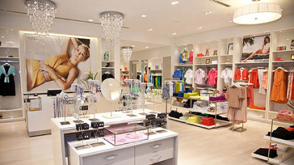 The layout of an Ann Taylor Concept store. One opens at Ross Park Mall in August.