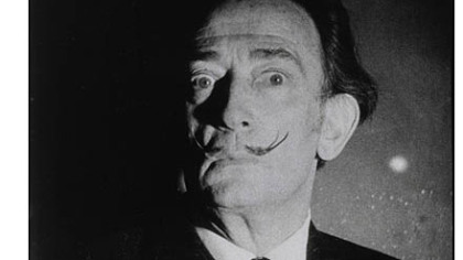 Still from screen test by Salvador Dali in 1966.