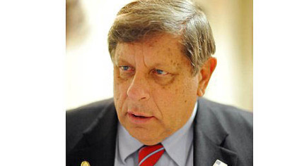 Randy Vulakovich speaks with the Post-Gazette after arriving at a campaign party the night of a special election to replace the state Senate seat vacated by Jane Orie, at Monte Cello's Italian Restaurant in Hampton on Tuesday.