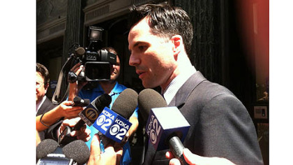 Pittsburgh City Solicitor Daniel Regan speaks to the media after the announcement of a partial verdict in the Jordan Miles civil trial.