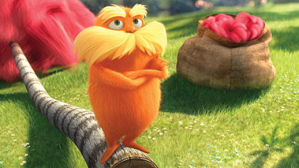 Danny DeVito voices the title character of "Dr. Seuss' The Lorax."