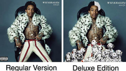 Cover of the both editions of Wiz Khalifa's upcoming album, "O.N.I.F.C."
