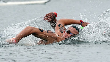 Fran Crippen is seen during the Men's 10k Open Water Championships and National Team Trials June 4, 2010, at Marine Stadium Long Beach.