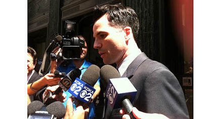 Pittsburgh City Solicitor Daniel Regan speaks to the media after the announcement of a partial verdict in the civil trial filed by Jordan Miles against three Pittsburgh Police officers accused of violating his civil rights.