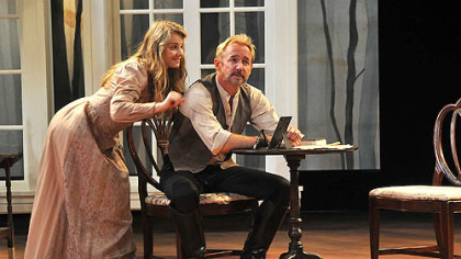 Katya Stepanova is Sasha to David Whalen's Ivanov in Anton Chekhov's "Ivanov." The production is part of Pittsburgh Irish & Classical Theatre's two-month-long Chekhov Celebration at the Stephen Foster Memorial in Oakland.