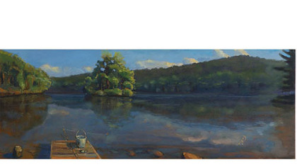 As a boy, Bill Pfahl fished from the dock with his father at Tub Mill Reservoir at Ross Mountain Club.