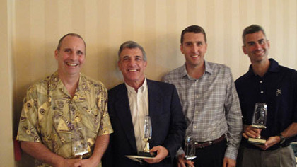 Winning foursome Al Vallano, Joe Balestrino, Andrew Patterson and Ed Koontz.