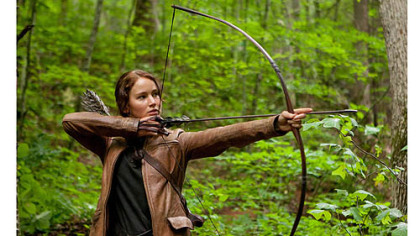 Jennifer Lawrence stars as Katniss Everdeen in "The Hunger Games."