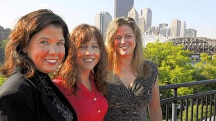 From left, Michele Fetting, Patrice Matamoros and Dee Stathis are organizing the Live Well Liberty Mile, set for Aug. 17. The three women met through their children at Fairview Elementary School.
