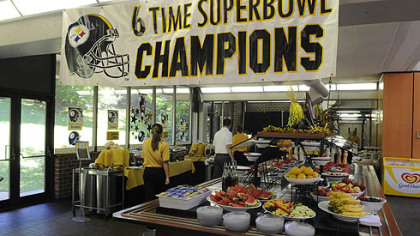 Cafeteria for the Steelers at St. Vincent College in Latrobe.